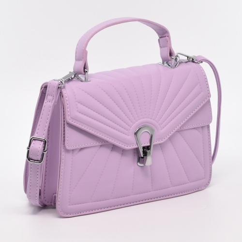 Малка дамска чанта за през рамо стилен модел лилава