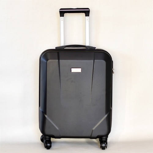 Куфар за ръчен багаж твърд ABS с колелца за RAYANAIR и WIZZAIR 54/38/20 см черен