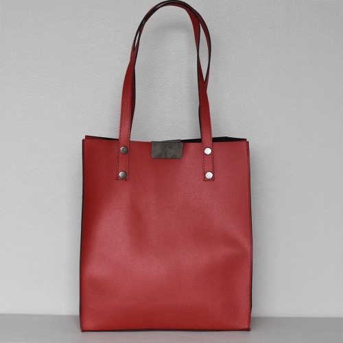 Всекидневна дамска чанта с органайзер за под мишница червена